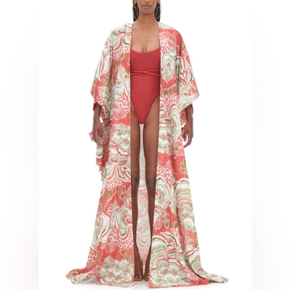 Andrea Iyamah Dresses & Skirts - ANDREA IYAMAH GAMBA RESORTWEAR DUSTER ROBE WITH BELT, NWT